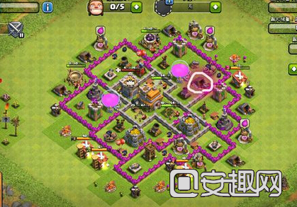 部落冲突7本初期布局阵型推荐 coc7本神阵