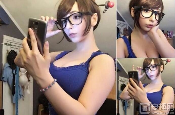 守望先锋美女COSER 流鼻血高清实拍图