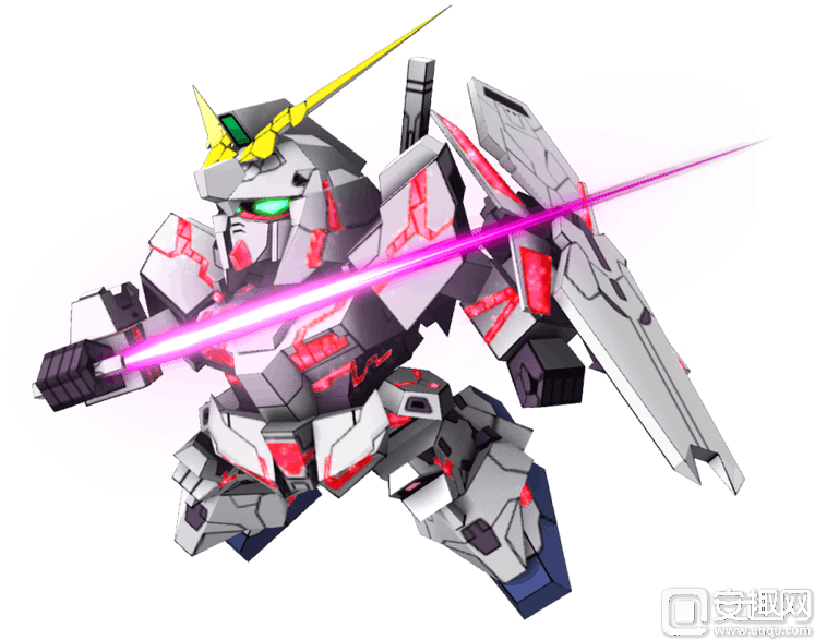 作为UC纪元的新时代作品，独角兽敢达出现在了几乎所有的敢达游戏产品当中，其中包括了时下非常热门的【《Gundam Breaker 3》】（俗称：【高达破坏者3】）、【《Gundam EXVS Force》】（俗称：【高达极限进化】）、在【《SD Gundam Online 2: Next Evolution》】（俗称：【SDOL2】）中自然也有登场。

