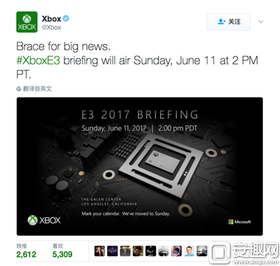性能吊打PS4 Pro？微软Xbox天蝎座6月E3游戏展见