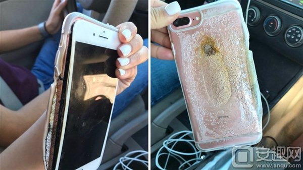 美女iPhone 7 Plus突然自燃炸裂 苹果紧急调查